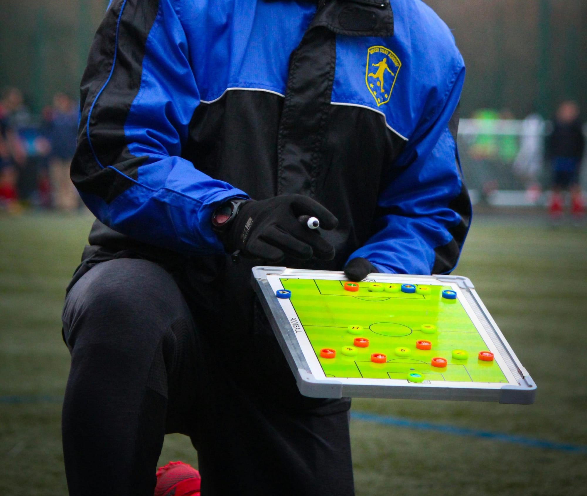 Foto de pizarra para entrenadores de fútbol