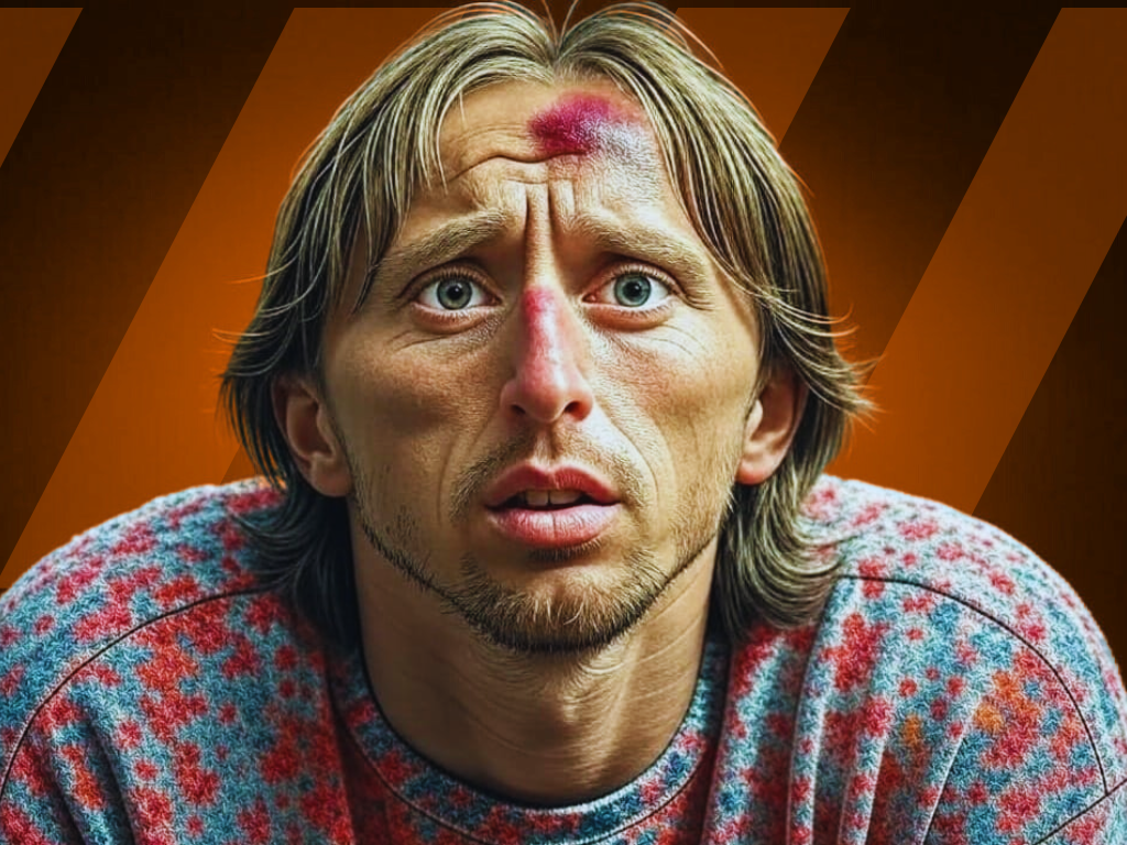 Soccer player with a concussion