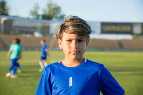 Jugador de futbol infantil